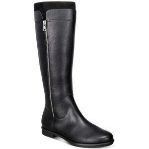 Style & Co. Womens Olliee Faux Leather Tall Knee-High Boots